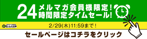 24時間限定セール】メルマガ会員様だけのタイムセール開催！ - 沖縄